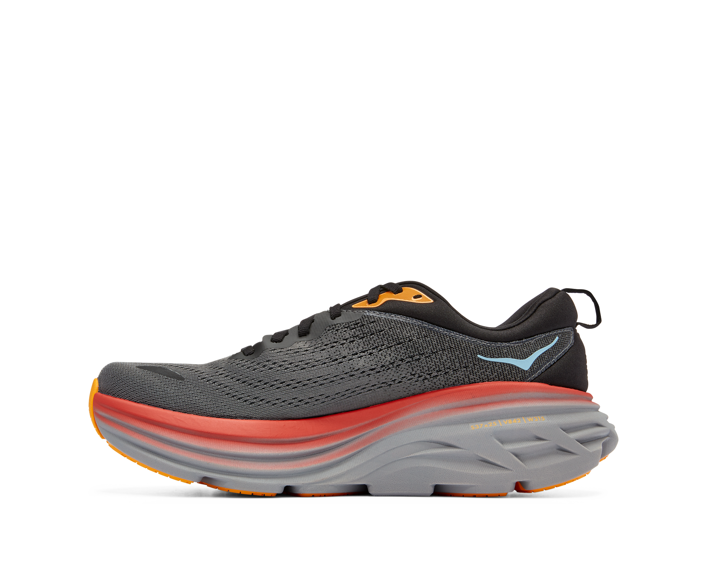 HOKA Men's BONDI 8 1123202 ACTL Gray/Orange
