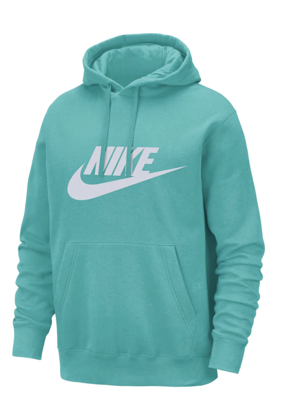 Nike Men's Dri-Fit Sweatshirt 392 Aqua/White