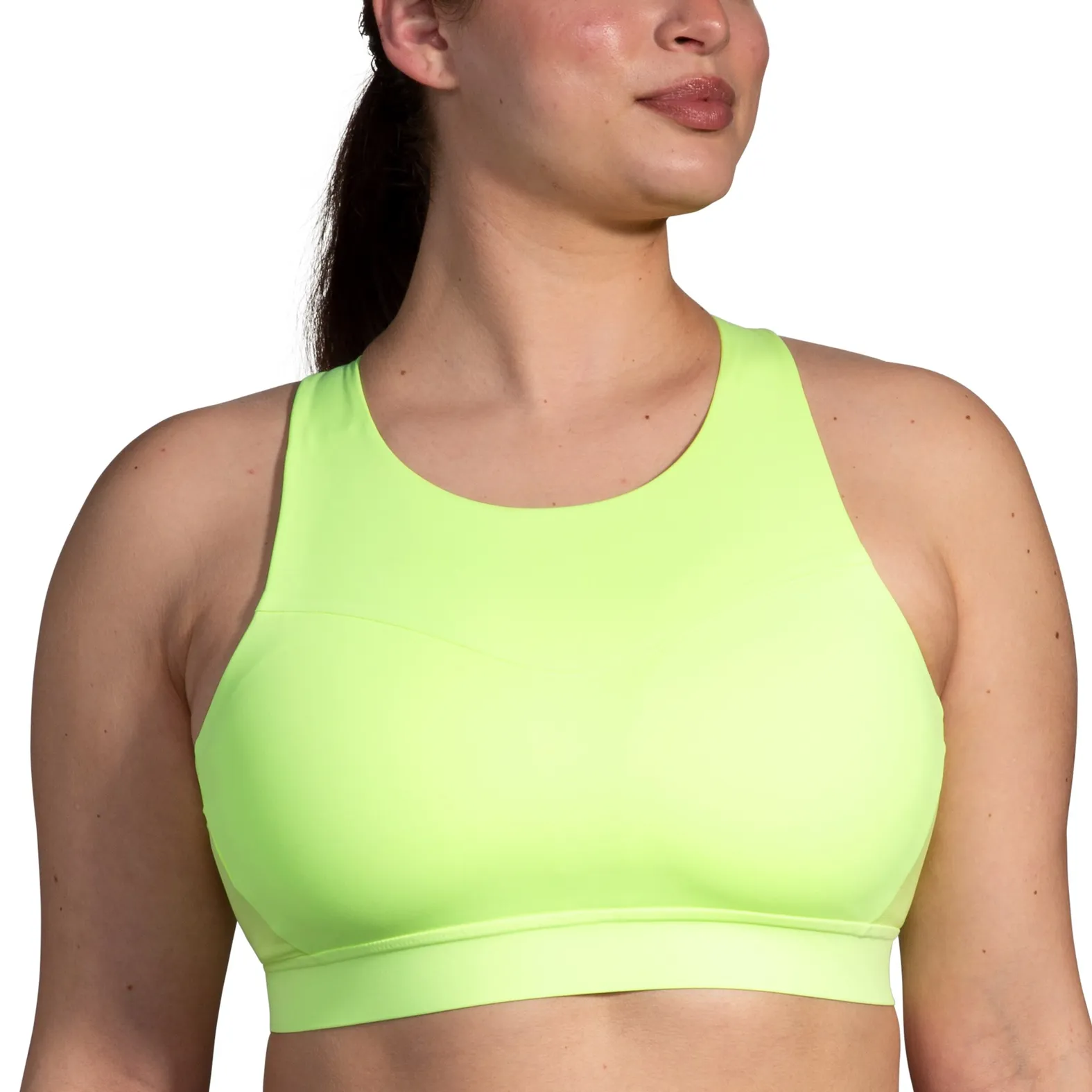 Brooks Drive Pocket Run Bra Light Lime - Main Image